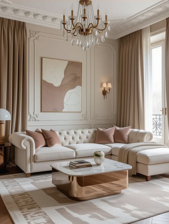 luxe textures enhance interiors