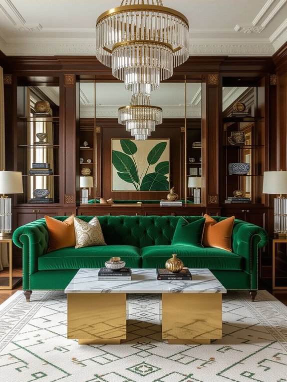 luxurious art deco elements