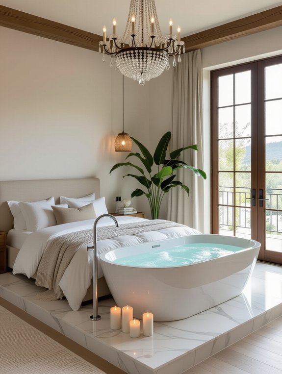 luxurious bathtub relaxation retreat