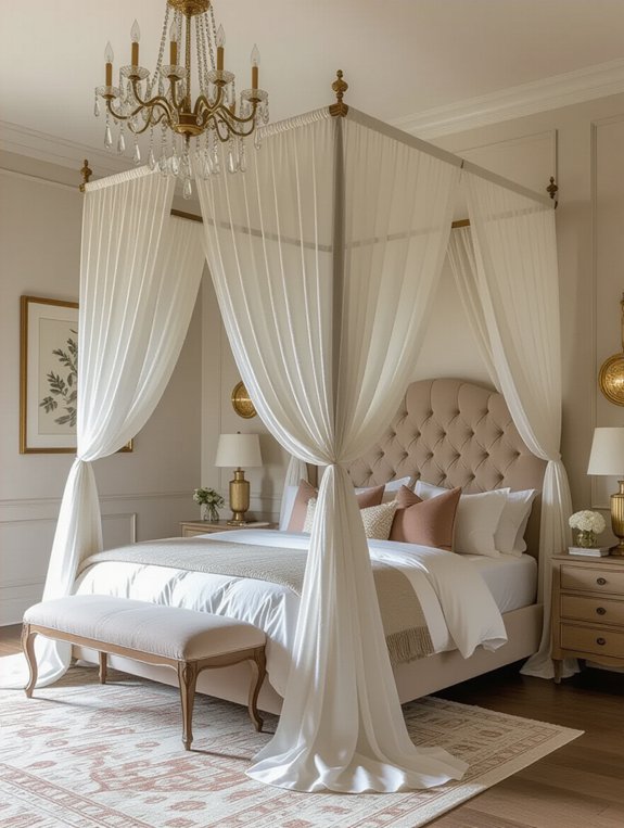 luxurious canopy bed retreat