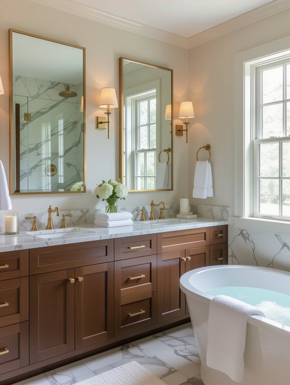 luxurious double vanity experience