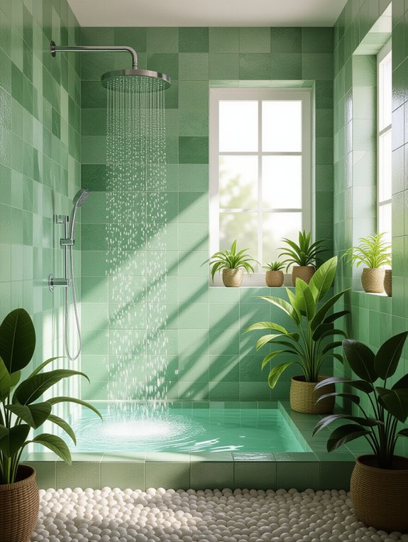 luxurious eco friendly shower experience
