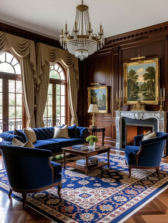 luxurious textures enhance sophistication