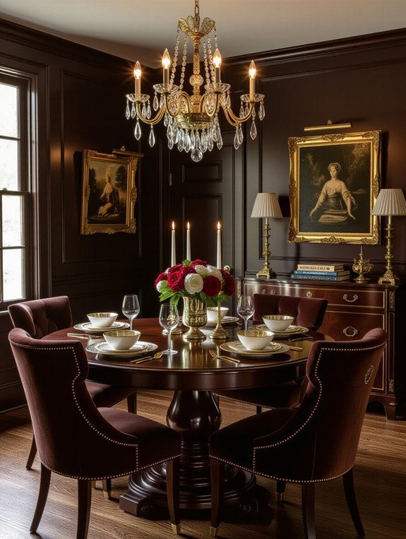 luxurious vintage gold chocolate