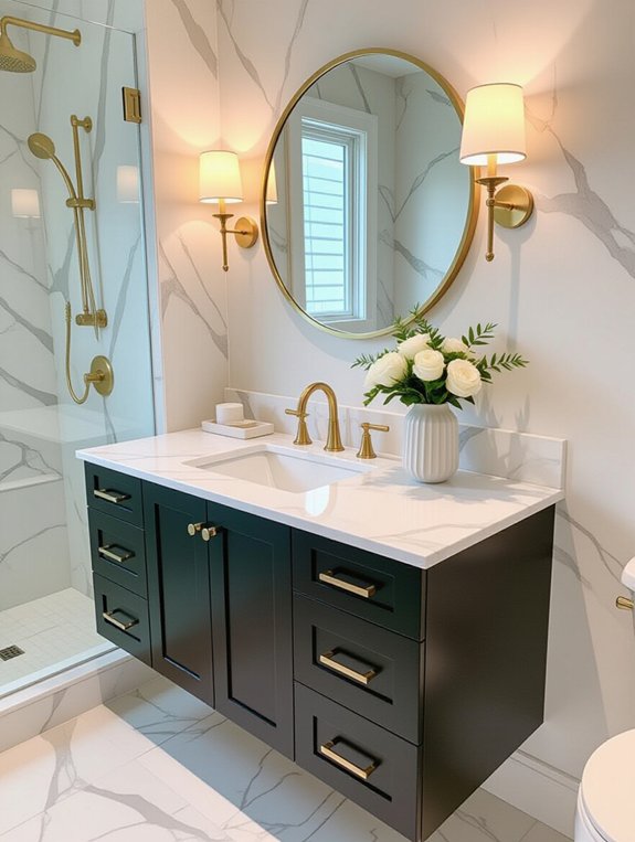 luxury marble vanity elegance