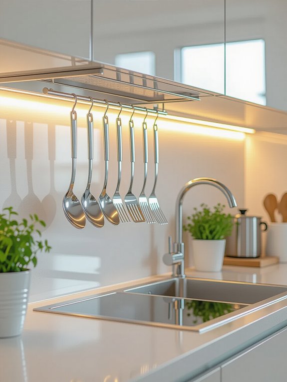 magnetic utensil storage solution