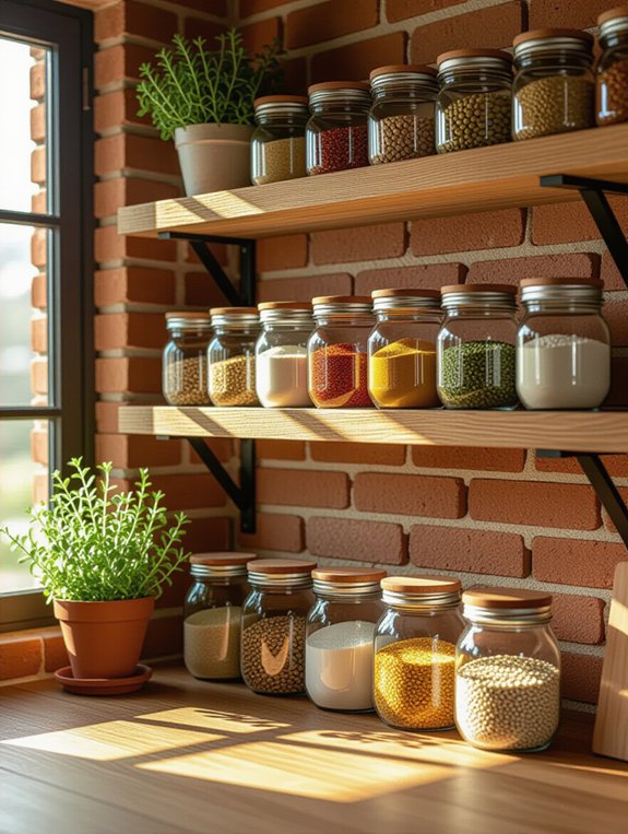 mason jars for storage