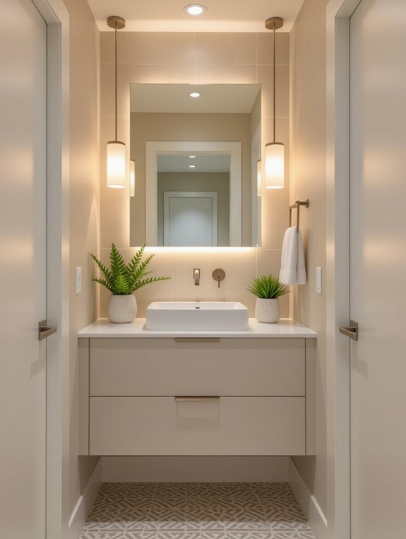 maximize bathroom space efficiently