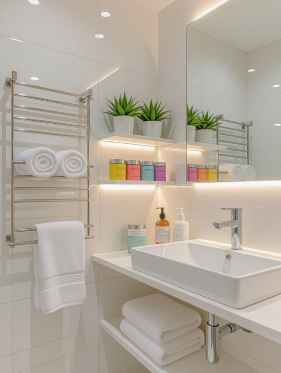 maximize bathroom storage solutions