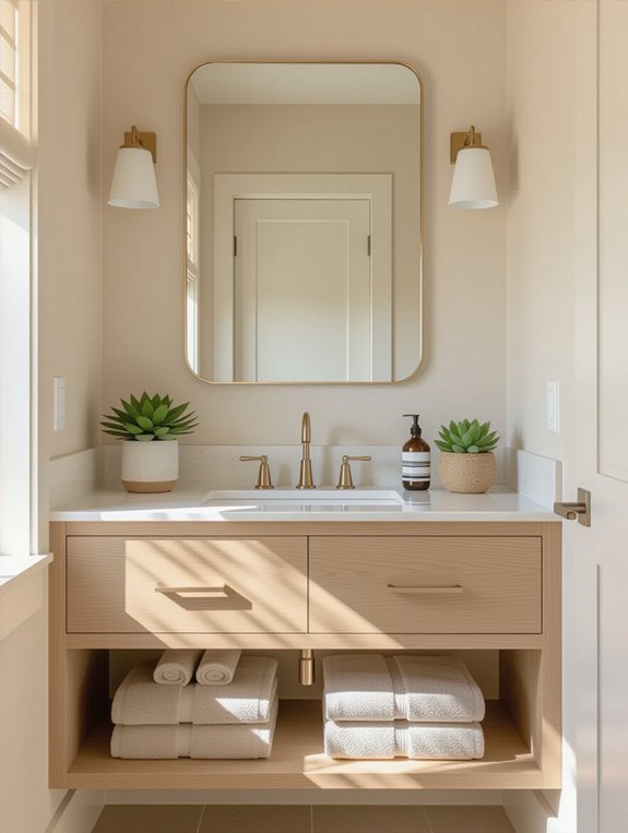 maximize bathroom storage solutions