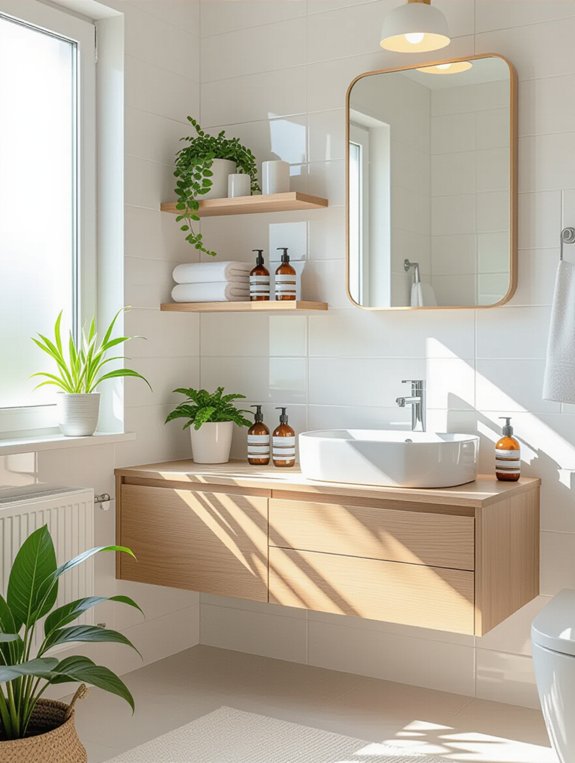 maximize bathroom storage stylishly