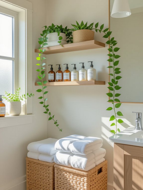 maximize bathroom vertical space