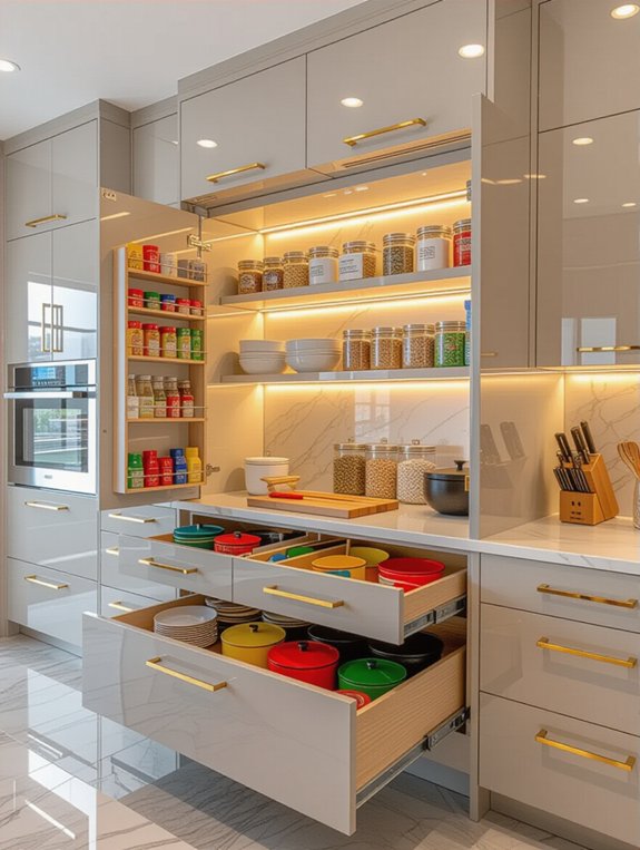 maximize cabinet door storage