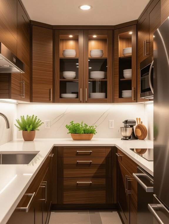 maximize corner cabinet storage