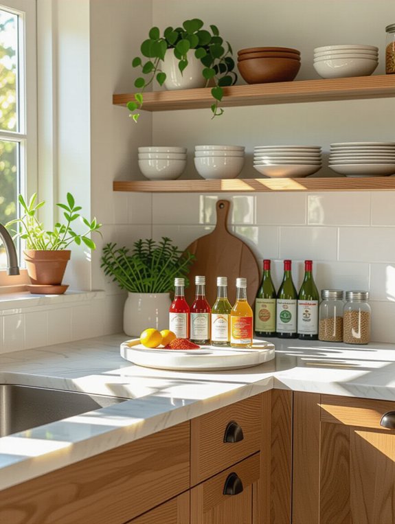 maximize corner kitchen storage