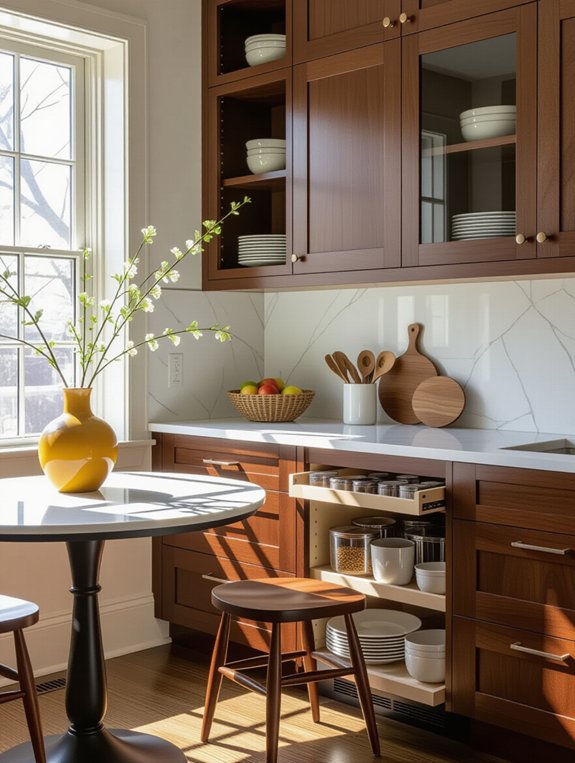 maximize corner kitchen storage