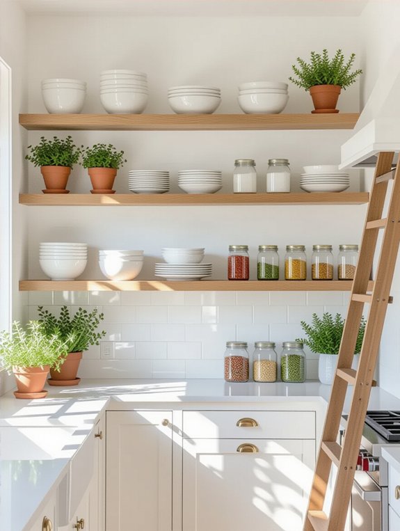 maximize kitchen vertical storage