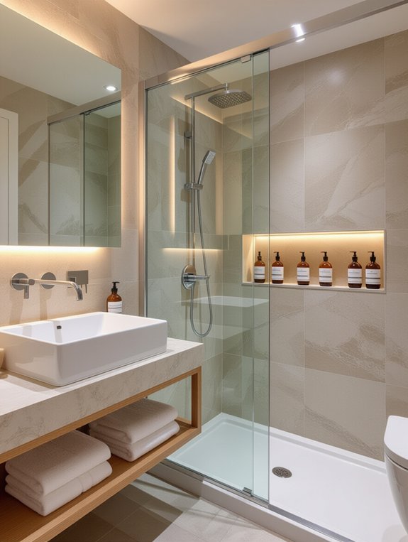 maximize small bathroom functionality