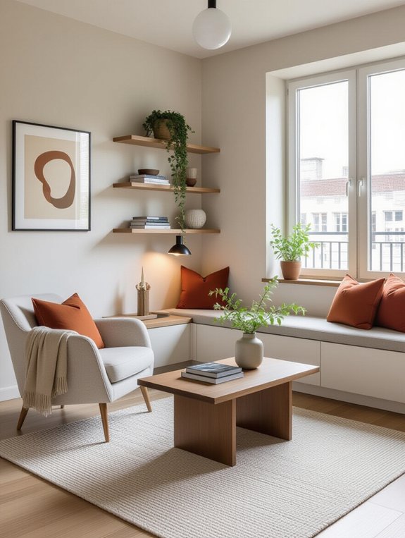 maximize small corner spaces