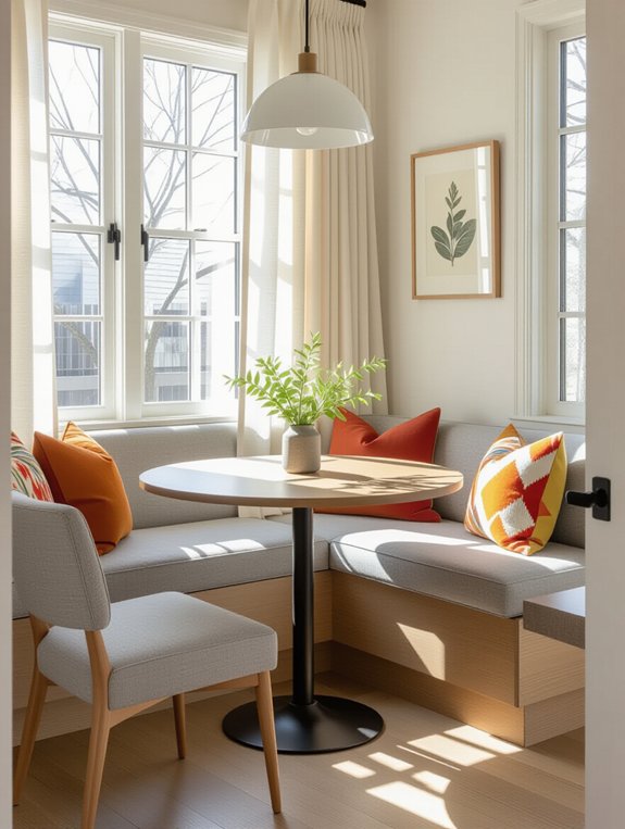 maximize space with benches