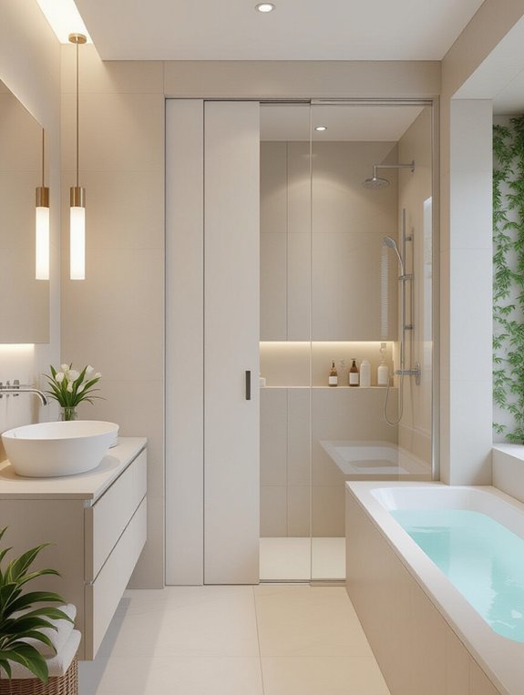 maximize space with pocket doors