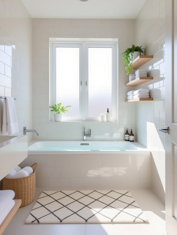 maximize space with slimline bathtubs