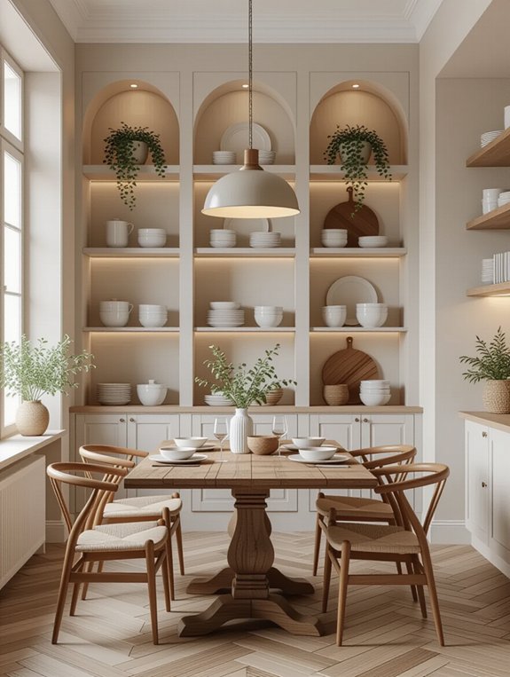 maximize storage with shelving