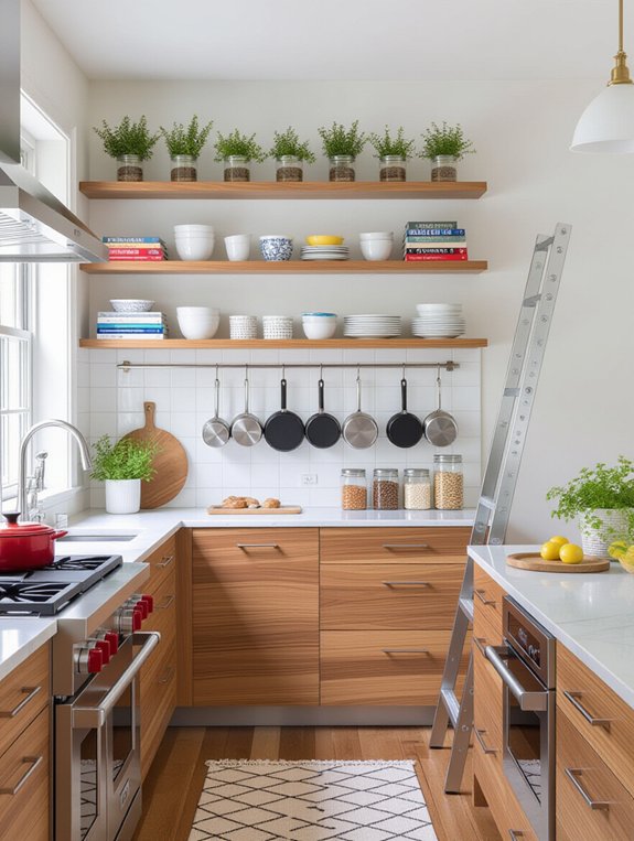 maximize vertical kitchen storage