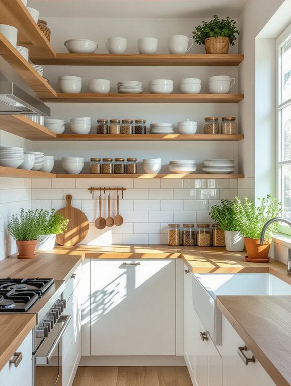 maximize vertical kitchen storage