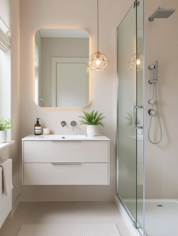 minimalist bathroom accessories approach