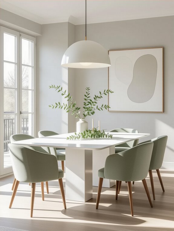 minimalist dining room design