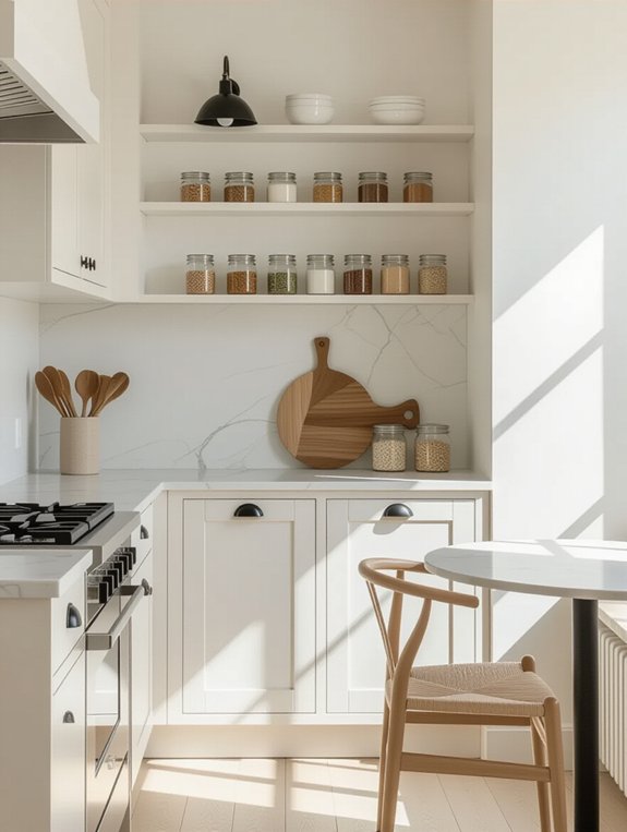minimalist kitchen hardware choices