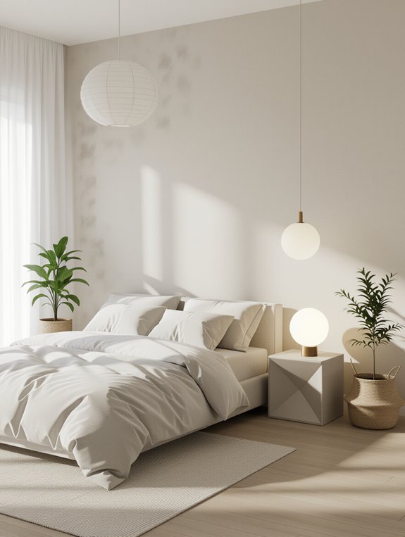 minimalist lighting fixture selection
