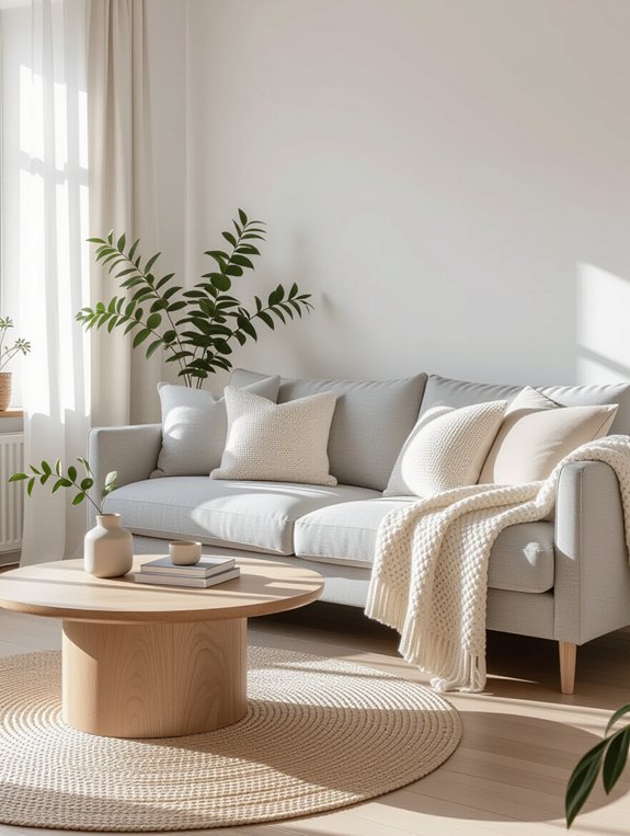 minimalist scandinavian living room