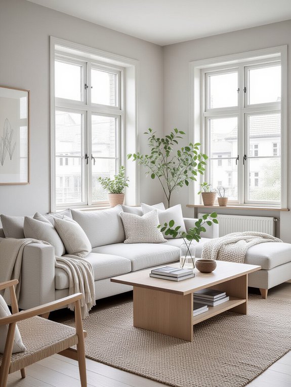 minimalist scandinavian living room