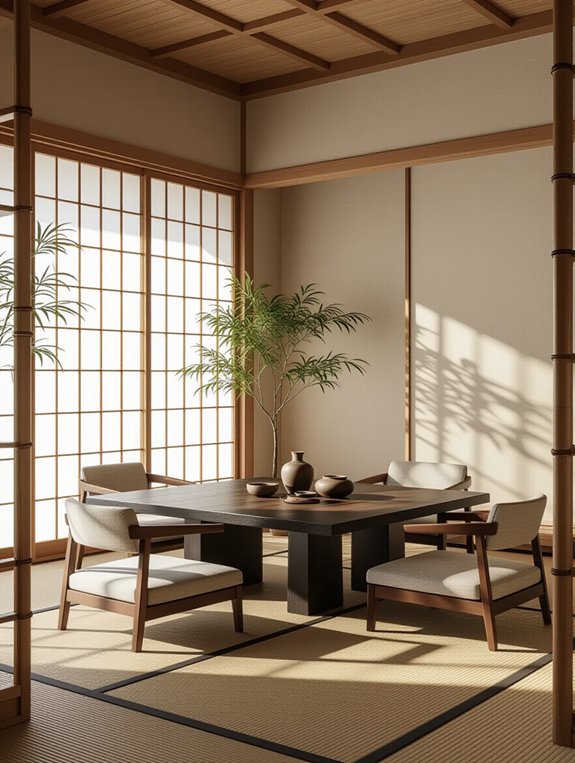 minimalist tranquil dining experience