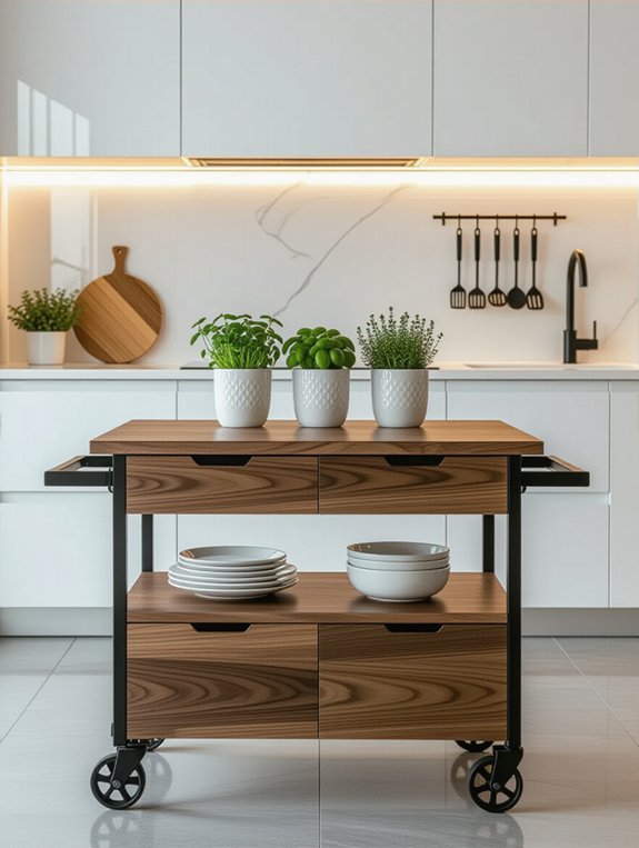 mobile kitchen island solution