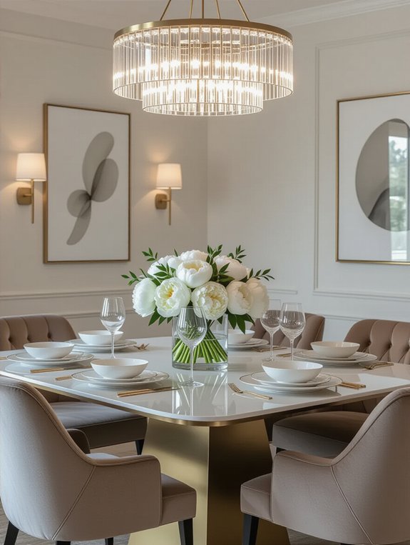 modern elegant dining room