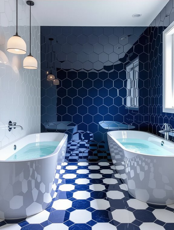 modern hexagonal tile designs