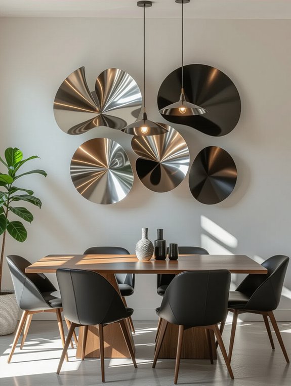 modern metal wall sculptures