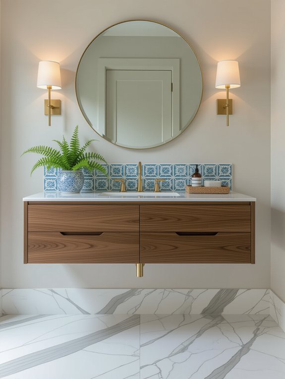 modern space saving bathroom vanities