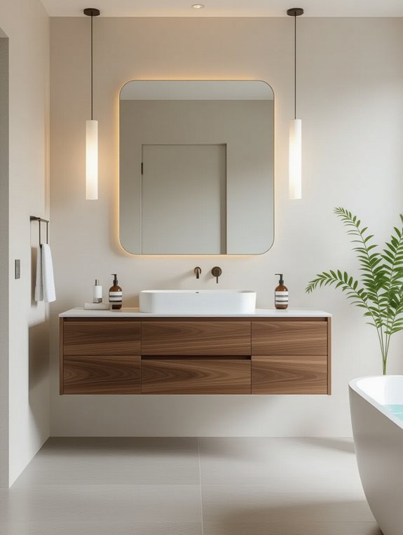 modern space saving vanities