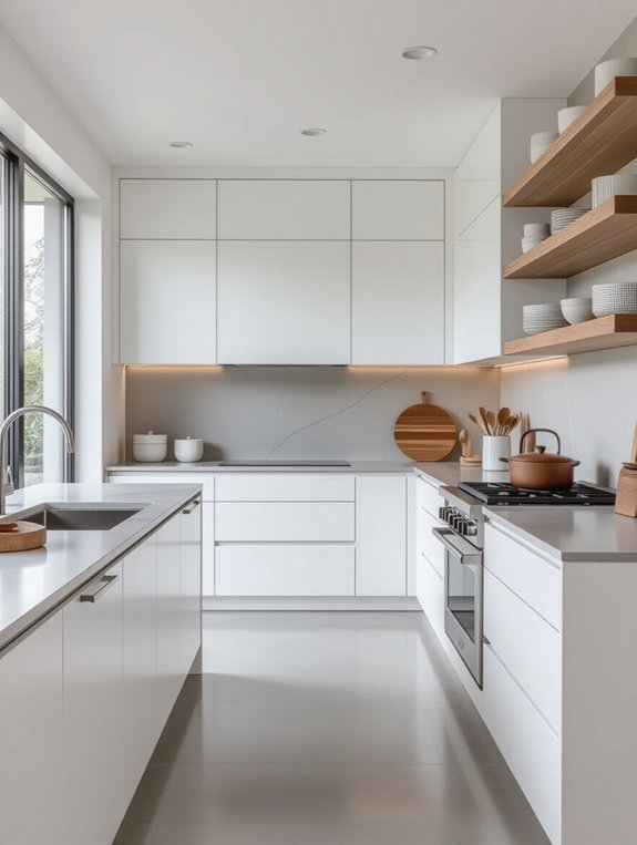 modern uncluttered kitchen design