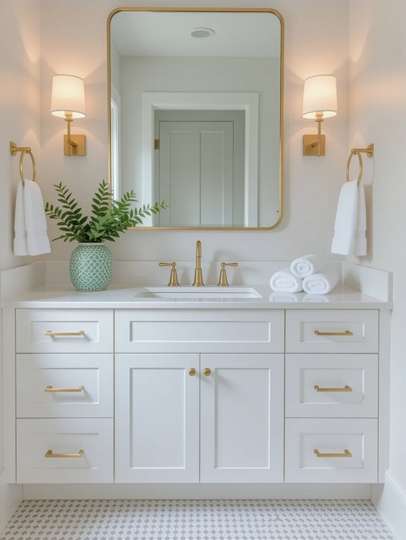 modern vanity bathroom upgrade