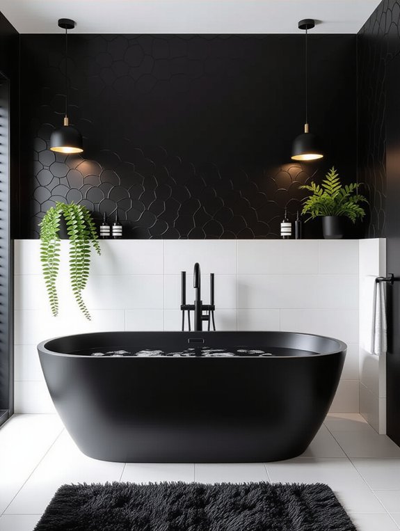 monochromatic bathroom decor elements