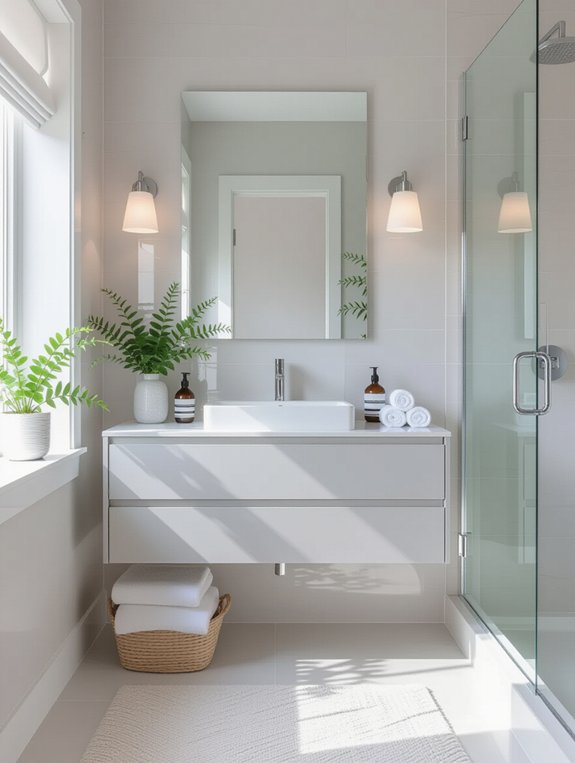 monochromatic bathroom design tips