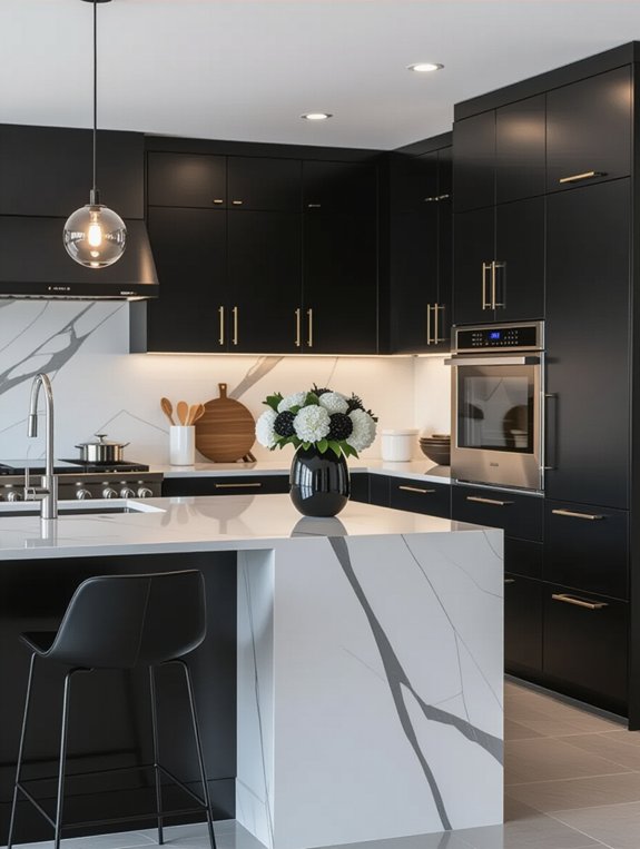monochromatic kitchen design elements