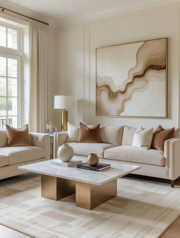 monochromatic layered depth elegance