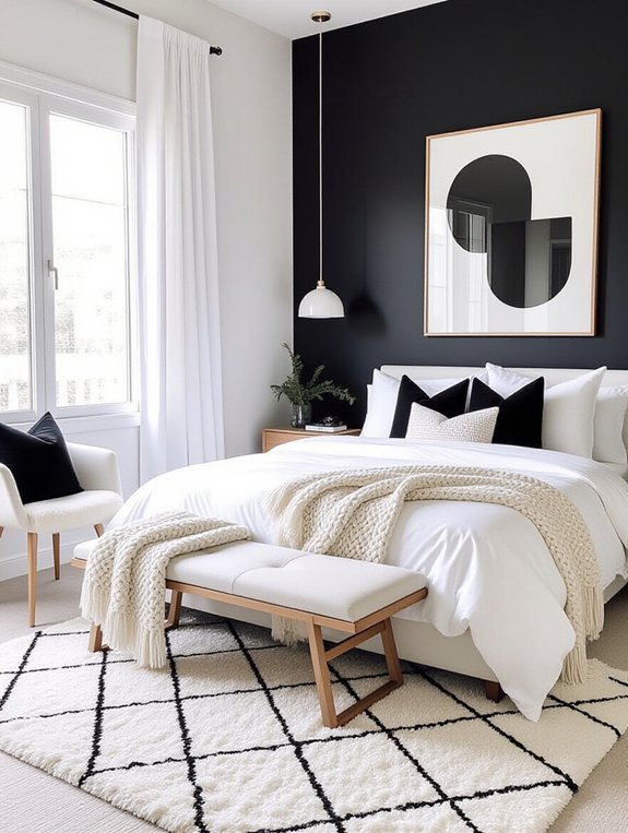 monochromatic sophistication in bedrooms