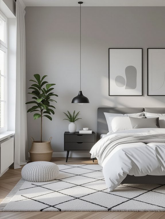 monochrome bedroom transformation tips